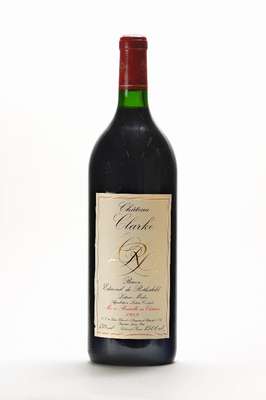 4 Magnumflaschen 1989 Chateau Clarke, Domaine Baron Edmond de Rothschild, Listrac -Medoc, je ca. 150 cl, Füllstände: ca. into neck, 13 % Vol., ...