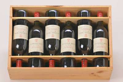 12 Flaschen 1987 Chateau La Grange Neuve de Figeac, Saint-Emilion, Grand Cru Controlee, je ca. 75 cl, 12,5% Vol., unverkostet, in der ...