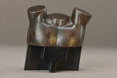 Miguel Berrocal, 1933-2006, Torso D (Opus 476), Bronze, 2-teilig, signiert und nummeriert 221/600, 1996, H. ca. 8 cm, L. ca. 8 cm