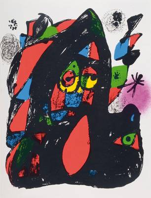 Joan Miro, 1893-1983, Konvolut aus zwei Lithographien aus der Lithograph IV, Komposition, Arte, Maeght, Paris 1982, Blattgr. ca. 1x 32,3x25,7 cm / 3x ...