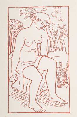 Aristide Maillol, 1861-1944, Konvolut aus vier Holzschnitten, Carmina, aus: Odes dÂ´Orace, 50 Exemplare der Vorzugsausgabe Gonin, Paris 1939, ...