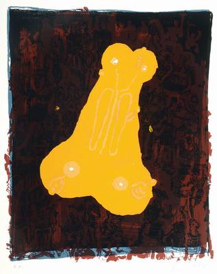 Jörg Immendorff, 1945-2007, 9-farbiger Siebdruck auf Bütten, handsigniert und nummeriert e.a., Auflage 100 + e.a., WVZ 2002.1.4, Blattgr. ca. 80x60 ...