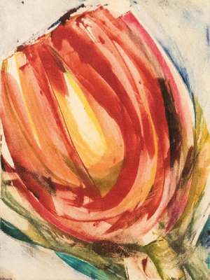 Jutta Ritter-Scherer, geb. 1961 Aschaffenburg, Konvolut aus drei kolorierten Graphiken, "Seelenblüten", Auflage 1/1, 1/1 und ohne num., ...