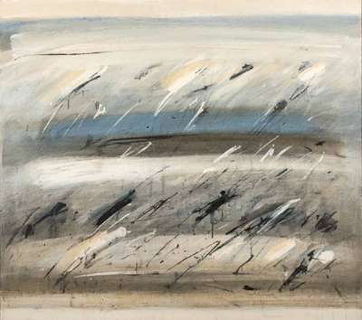 Eleonore Fuchs-Heidelberg, 1946 Heidelberg - 2012 Berlin, Blow up, Acryl auf Leinwand, rückseitig signiert, datiert 2000, 90x100cm, weiße ...