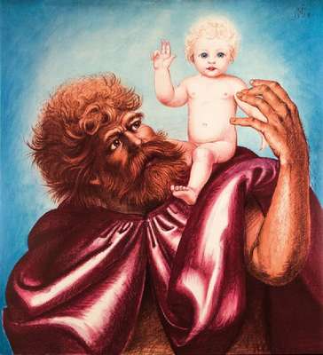 Otto Dix, 1891-1969, Farblithographie, im Stein sign. und dat. 38, Stempelsignatur, num. 40/100, Blattgr. 105x91 cm