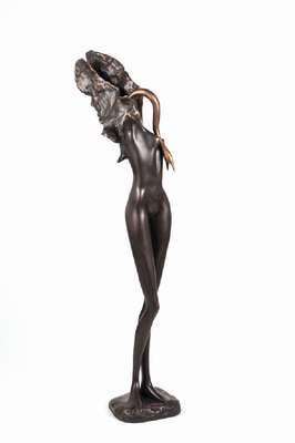 Bruno Bruni, geb. 1935 Gradara, La Vittoria di giove, Bronzeskulptur, nummeriert und signiert 113/150, H. ca. 63,5 cm