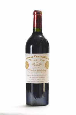 1 Flasche 2003 Chateau Cheval Blanc, Saint -Emilion, Premier Grand Cru Classe, ca. 75 cl,Füllstand: ca. into neck, unverkostet, selten im Angebot, ...