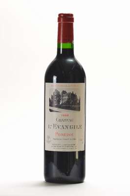2 Flaschen 1999 Chateau L'Evangile, Pomerol, je ca. 75 cl, unverkostet, Füllstände: je ca. top shoulder Jean-Marc Quarin 90/100 Punkte