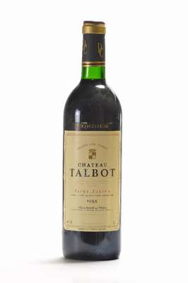 1 Flaschen 1988 Chateau Talbot, Saint-Julien, Grand Cru Classe, ca. 75 cl, 12,5 % Vol., Füllstand: ca. top shoulder, unverkostet, CellarTracker ...