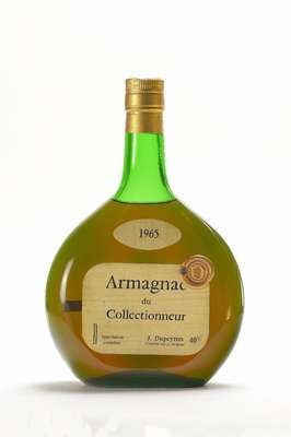 1 Flasche 1965 J. Dupeyron Vieil Armagnac, ca. 70 cl, 40 % Vol., unverkostet, Abstand zwischen Armagnac und Kapsel: ca. 4,5 cm, mit Originalsiegel, ...