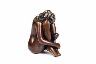 Bruno Bruni, geb. 1935 Gradara, Mignon, Bronzeskulptur, signiert und nummeriert 1648/5000, Gießerstempel, H. ca. 8 cm