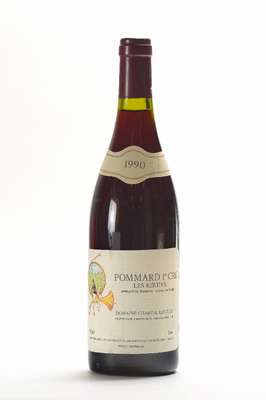 4 Flaschen 1990 Les Bertins Pommard Domaine Chantal Lescure, Cote D'Or, 13 % Vol., je ca. 75 cl, Abstand zwischen Kapseln und Wein: ca. 1cm, ...