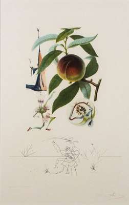 Salvador Dali, 1904-1989, Pecher Penitent (Reudiger Pfirsichbaum) Radierung mit Kaltnadel auf Lithographie, WVZ Nr. 348, signiert und nummeriert EA, ...