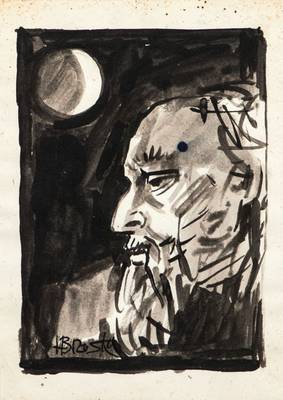 Heinz Brzoska, 1942 Kattowitz - 2015 Ludwigshafen, Konvolut aus zwei Zeichnungen/ Aquarell, Entscheidung, Mondgedanke, je sign., je. 24x16 cm, beide ...