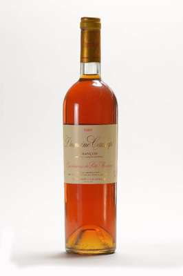 3 Flaschen 1989 Domaine Cauhape Quintessence du Petit Manseng Moelleux, Jurancon, je ca. 75 cl, 15 % Vol., unverkostet, Etiketten l. gebräunt und l. ...