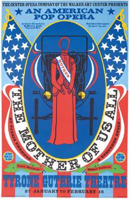 Robert Indiana, geb. 1928, Farblithographie, The mother of us all, sign, 1967, Blattgr. ca. 94x61 cm