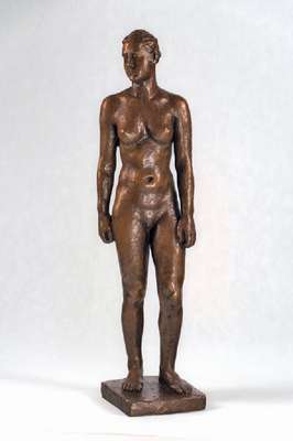 Georg Kolbe, 1877-1947, Jungmädchen, Bronzeskulptur, monogrammiert GK, Gießerstempel H. Noack Berlin, WVZ Fr. Dr. Berger, Nr. 151, S. 343, H. ca. ...