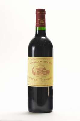 2 Flaschen Pavillon Rouge du Chateau Margaux , Margaux, Zweitwein von Chateau Margaux, 12,5 % Vol., 75 cl, unverkostet, Jahrgänge: 1996 und 1998, ...