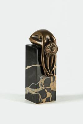 Bruno Bruni, geb. 1935 Gradara, Iride, Bronzeskulptur auf Sockel, signiert und nummeriert 2734/7555, H. ca. 16,5 cm