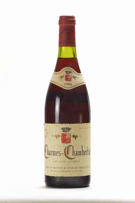 1 Flasche 1986 Charmes Chambertin Domaine Armand Rousseau Pere & Fils, ca. 75 cl, Abstand zwischen Kapsel und Wein: ca. 1,9 cm, unverkostet, Etikett ...