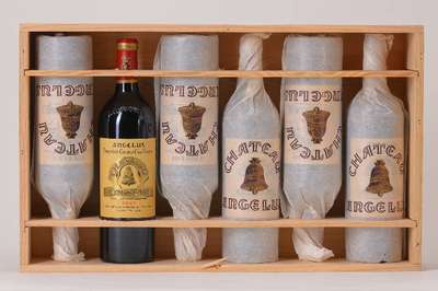6 Flaschen 2007 Chateau Angelus, Saint -Emilion, Premier Grand Cru Classe, je ca. 75 cl, 13,5 % Vol., Füllstände: je ca. into neck , unverkostet, ...