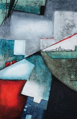 Silvia Sartelet, geb. 1947 Berlin, abstraktes Diptychon, Mischtechnik auf Lwd, je 116x75 cm, signiert