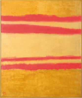 Gaston Galé, zeitgenössischer Belgischer Künstler, Abstrakte Komposition in Gelb und Pink, Acryl/Lwd, links unten signiert, ca. 120x100 cm, Leiste