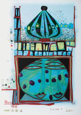 Friedensreich Hundertwasser, 1928-2000, Homo Humus Come Va, Farbserigraphie mit Metallfolienprägung, handsigniert und nummeriert 8327/10001, ca. ...