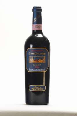 2 Flaschen 2003 Marchesi di Frescobaldi Ripe al Convento Castel Giocondo Riserva, Brunello di Montalcino, je ca. 75 cl, 14,5 % Vol., Füllstände: je ...