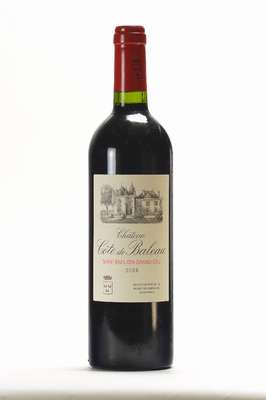 2 Flaschen 2008 Chateau Cote de Baleau, Saint Emilion, Grand Cru, je ca. 75 cl, 13,5 %Vol, Füllstände: je ca. into neck, selten im Angebot, 1 ...