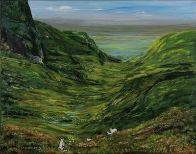 Claudia Berg, 1947-2012 Kalifornien, Ohne Titel, Acryl/Lwd, signiert, ca. 80x100 cm