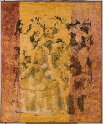 Julio Calvo, geb. 1956 Spanien, Dozent an der Kunstakademie Hildesheim, verso sign und dat. 99, ca. 120x100 cm