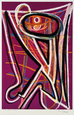 Zimcon, geb. 1938 Hannover, Meisterschüler von A.R. Penck, hier: Lithografie Future, aus Mappe Alpha 2001, signiert, e.a., ca.63x42 cm