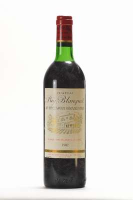 2 Flaschen 1982 Chateau Puy-Blanquet, Saint Emilion, Grand Cru Classe, je ca. 75 cl,Füllstand: je ca. top shoulder, unverkostet, guter ...