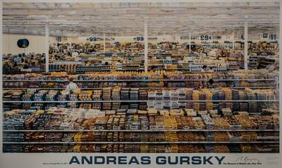 Andreas Gursky, geb. 1955, 99 Cent, Farboffset auf Karton, signiert, Hrsg. Museum of Modern Art NY 2001, 86,5x142 cm