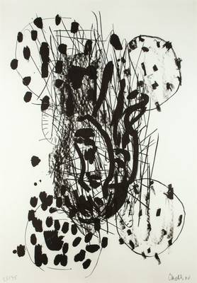 Georg Baselitz, geb. 1938, Suite 45, Lithografie auf Büttenpapier, signiert, num. 35/35, dat. 1990, 100x70 cm, unter Glas gerahmt
