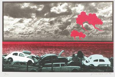 Gerhard Vormwald, 1948-2016, Ohne Titel, Farblithografie, 1970, sign, num. 59/100, ca. 26x40 cm