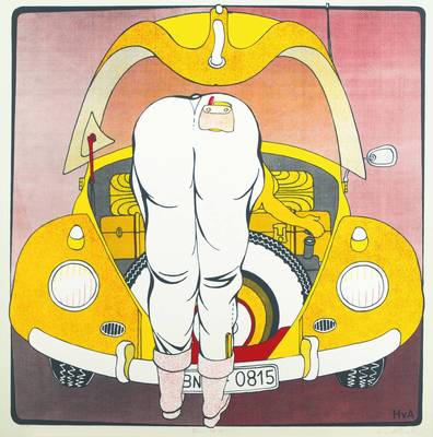 Hartmut von Altrock, geb. 1931, Farbserigraphie, sign., num. 77/80, dat. Bonn08-15, Blattgr. 55x55 cm
