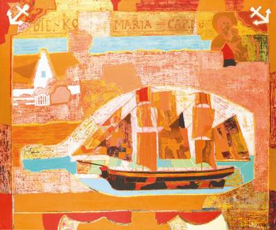 Dimitar Petrov, geb. 1969 Bulgarien, ohne Titel, Mischtechnik/Lwd, sign., 100x120cm