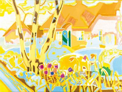 Dimitar Petrov, geb. 1969 Bulgarien, ohne Titel, Mischtechnik/Lwd, sign., 60x80cm,
