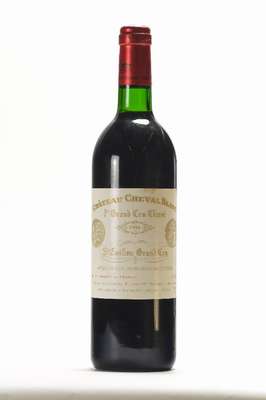 1 Flasche 1994 Chateau Cheval Blanc, Saint -Emilion, Premier Grand Cru Classe, ca. 75 cl,Füllstand: ca. top shoulder, 12,5 % vol., unverkostet, ...