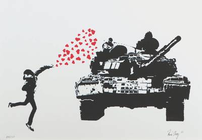 Rene Chaos, geb. 1971 Ludwigshafen, zeitgenössischer Künstler, hier: o.T. Siebdruck, sign, num. 50/100, dat. 2015, ca. 35x50 cm