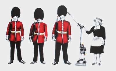 Mr. Brainwash, geb. 1966, Vakuum Queen, Farbsiebdruck, sign., num.37/65, dat. 2013, verso Daumenabdruck, Blattgr. 71x117 cm