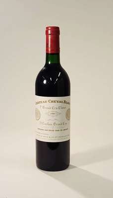1 Flasche 1985 Chateau Cheval Blanc, Premier Grand Cru Classe, St. Emilion, ca. 75 cl, Füllstand: ca. top shoulder, unverkostet, selten im Angebot, ...
