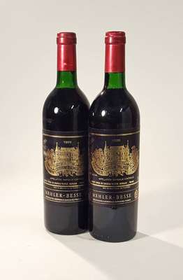 2 Flaschen Chateau Palmer, Margaux, Jahrgänge: 1985 und 1986, Füllstände: je ca. top shoulder, je ca, 12 % Vol., je ca. 75 cl, unverkostet, ...