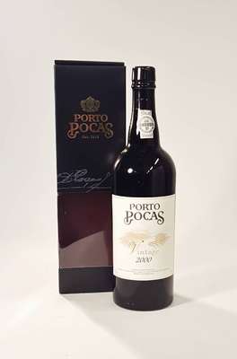 30 Flaschen 2000 Porto Pocas Vintage Port, je ca. 75 cl, into neck, produced, bottled andshipped by Manoel D. pocas Vinhos S.A, in 5x6 Kartons, jede ...