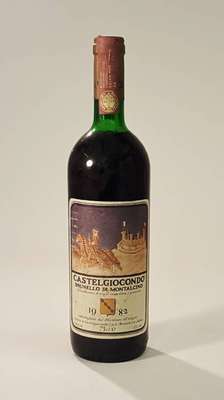 6 Flaschen 1982 Marchesi de Frescobaldi Castelgiocondo Brunello di Montalcino, je ca. 75 cl, 13 % Vol., unverkostet, Füllstände: je ca. top ...