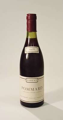 6 Flaschen 1978 Domaine Parent Pommard, je ca. 75 cl, Abstand zwischen Kapsel und Wein: ca. 2,7-1,7 cm, unverkostet, Etiketten l. gebräunt, selten ...
