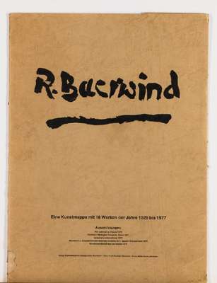 Rudi Baerwind, 1910-1982, Künstlermappe, Innenseite signiert, mit 15 Offsets, je handsign., Blattgr. 40x55 cm
