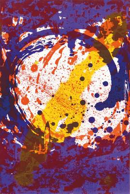 Rudi Baerwind, 1910-1982 Mannheim, Heller Stern, Farblithographie, betitelt und handsign., num. 20/50, ca. 48x38cm, unter Glasgerahmt